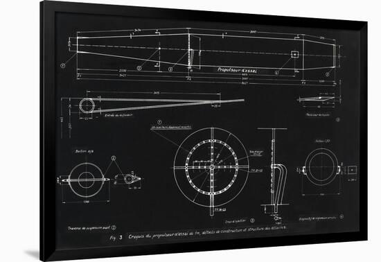 German WWII Ramjet Engine Blueprint-Detlev Van Ravenswaay-Framed Photographic Print