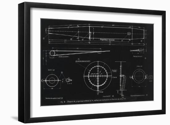 German WWII Ramjet Engine Blueprint-Detlev Van Ravenswaay-Framed Photographic Print