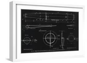 German WWII Ramjet Engine Blueprint-Detlev Van Ravenswaay-Framed Photographic Print