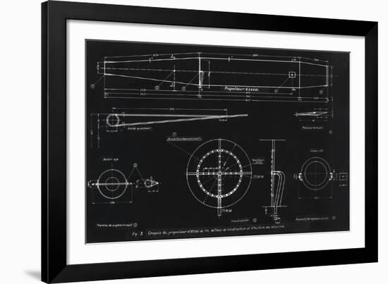 German WWII Ramjet Engine Blueprint-Detlev Van Ravenswaay-Framed Photographic Print