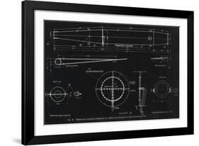 German WWII Ramjet Engine Blueprint-Detlev Van Ravenswaay-Framed Photographic Print