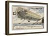 German Zeppelin Airship Lz4 Setting Out on a Flight from Lake Constance to Mainz, 1908-null-Framed Giclee Print