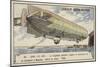 German Zeppelin Airship Lz4 Setting Out on a Flight from Lake Constance to Mainz, 1908-null-Mounted Giclee Print