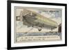 German Zeppelin Airship Lz4 Setting Out on a Flight from Lake Constance to Mainz, 1908-null-Framed Giclee Print