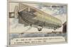 German Zeppelin Airship Lz4 Setting Out on a Flight from Lake Constance to Mainz, 1908-null-Mounted Giclee Print