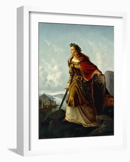 Germania at the Watch on the Rhine-Lorenz Clasen-Framed Giclee Print