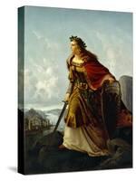 Germania at the Watch on the Rhine-Lorenz Clasen-Stretched Canvas