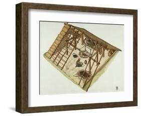 Germanic Alemannian and Goth Dwelling, 3rd Century-null-Framed Giclee Print