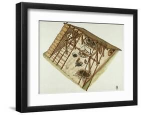 Germanic Alemannian and Goth Dwelling, 3rd Century-null-Framed Giclee Print