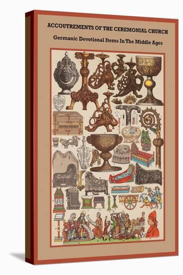 Germanic Devotional Items in the Middle Ages-Friedrich Hottenroth-Stretched Canvas