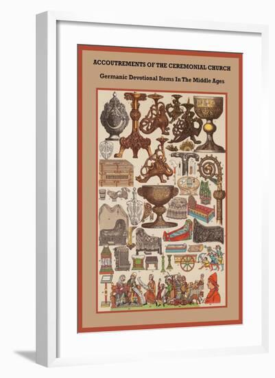 Germanic Devotional Items in the Middle Ages-Friedrich Hottenroth-Framed Art Print