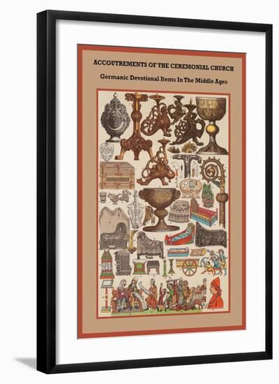 Germanic Devotional Items in the Middle Ages-Friedrich Hottenroth-Framed Art Print