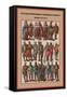Germanic Nobility and Knights at Court-Friedrich Hottenroth-Framed Stretched Canvas
