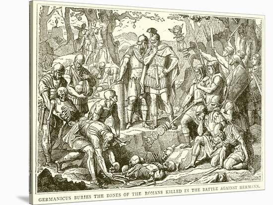 Germanicus Buries the Bones of the Roman Killed in the Battle Against Hermann-null-Stretched Canvas