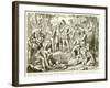 Germanicus Buries the Bones of the Roman Killed in the Battle Against Hermann-null-Framed Giclee Print