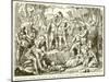 Germanicus Buries the Bones of the Roman Killed in the Battle Against Hermann-null-Mounted Giclee Print