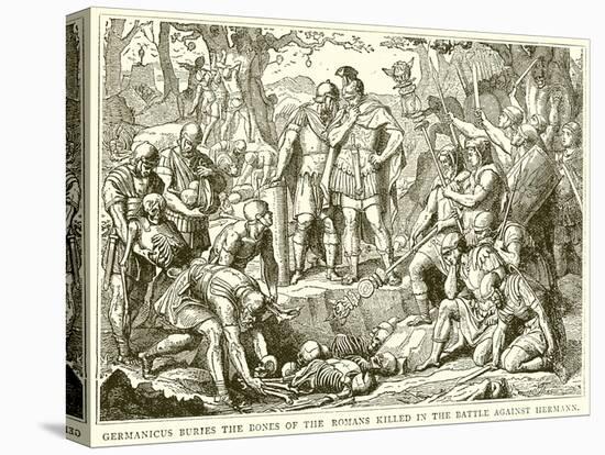 Germanicus Buries the Bones of the Roman Killed in the Battle Against Hermann-null-Stretched Canvas