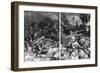Germans Routed by Highlanders in Offensive Near Ypres, 1917-Frank Dadd-Framed Art Print