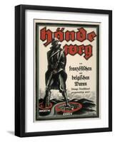 Germans Warned off Buying French and Belgian Goods During the Occupation-Frenzel-Framed Art Print