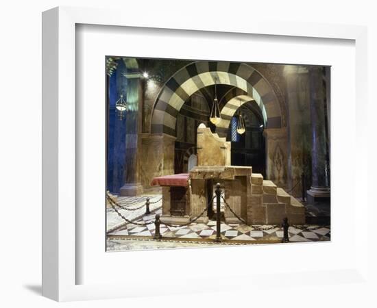 Germany, Aachen Cathedral, Palatine Chapel, Charlemagne's Throne-null-Framed Giclee Print