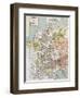 Germany And Northern Italy During Thirty Years War, Old Map-marzolino-Framed Art Print