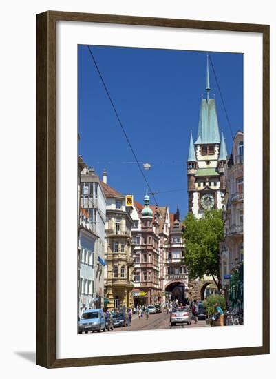 Germany, Baden-WŸrttemberg, Breisgau, Freiburg, Old Town, Martinstor-Chris Seba-Framed Photographic Print