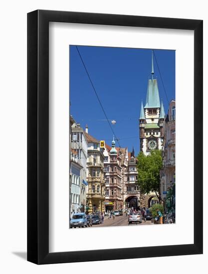 Germany, Baden-WŸrttemberg, Breisgau, Freiburg, Old Town, Martinstor-Chris Seba-Framed Photographic Print