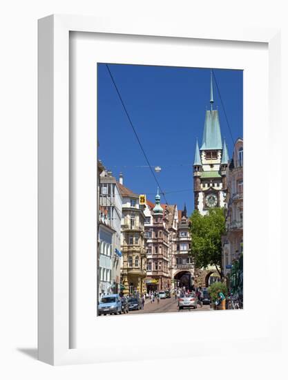 Germany, Baden-WŸrttemberg, Breisgau, Freiburg, Old Town, Martinstor-Chris Seba-Framed Photographic Print