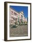 Germany, Baden-WŸrttemberg, Karlsruhe, Market Square, City Hall, Stone Mosaic, Restaurant-Chris Seba-Framed Photographic Print