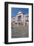 Germany, Baden-WŸrttemberg, Karlsruhe, Marketplace, City Hall, Stone Mosaic-Chris Seba-Framed Photographic Print