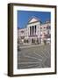 Germany, Baden-WŸrttemberg, Karlsruhe, Marketplace, City Hall, Stone Mosaic-Chris Seba-Framed Photographic Print