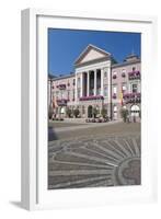 Germany, Baden-WŸrttemberg, Karlsruhe, Marketplace, City Hall, Stone Mosaic-Chris Seba-Framed Photographic Print