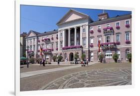 Germany, Baden-WŸrttemberg, Karlsruhe, Marketplace, City Hall, Stone Mosaic-Chris Seba-Framed Photographic Print