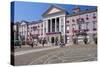 Germany, Baden-WŸrttemberg, Karlsruhe, Marketplace, City Hall, Stone Mosaic-Chris Seba-Stretched Canvas