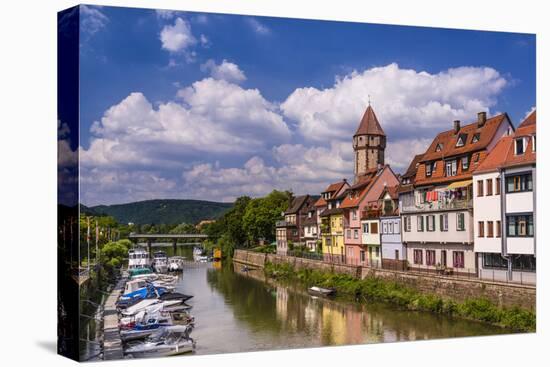 Germany, Baden-WŸrttemberg, Main-Tauber-Region, Wertheim, Tauberufer-Udo Siebig-Stretched Canvas