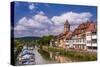Germany, Baden-WŸrttemberg, Main-Tauber-Region, Wertheim, Tauberufer-Udo Siebig-Stretched Canvas