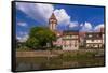 Germany, Baden-WŸrttemberg, Main-Tauber-Region, Wertheim, Tauberufer-Udo Siebig-Framed Stretched Canvas