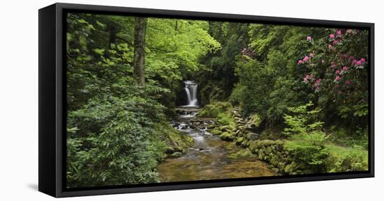 Germany, Baden-Wurttemberg, Black Forest, Grobbach, Geroldsauer Waterfall-Andreas Keil-Framed Stretched Canvas