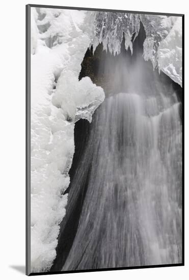 Germany, Baden-Wurttemberg, Black Forest, Triberg Waterfall in Winter-Andreas Keil-Mounted Photographic Print