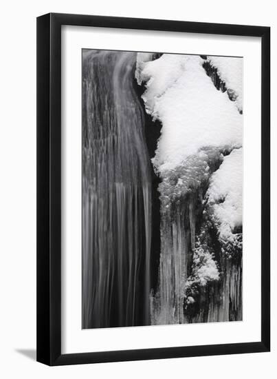 Germany, Baden-Wurttemberg, Black Forest, Triberg Waterfall in Winter-Andreas Keil-Framed Photographic Print