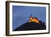 Germany, Baden-Wurttemberg, Castle Hohenzollern, Lighting, Evening-Herbert Kehrer-Framed Photographic Print