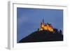 Germany, Baden-Wurttemberg, Castle Hohenzollern, Lighting, Evening-Herbert Kehrer-Framed Photographic Print