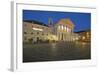 Germany, Baden-Wurttemberg, Karlsruhe, Marketplace, Protestant Town Church, Evening, Dusk-Chris Seba-Framed Photographic Print