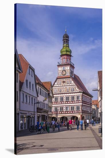 Germany, Baden-Wurttemberg, Metropolregion Stuttgart, Kirchheim Unter Teck, City Hall-Udo Siebig-Stretched Canvas