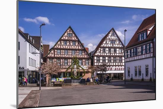 Germany, Baden-Wurttemberg, Metropolregion Stuttgart, Kirchheim Unter Teck, Marketplace-Udo Siebig-Mounted Photographic Print