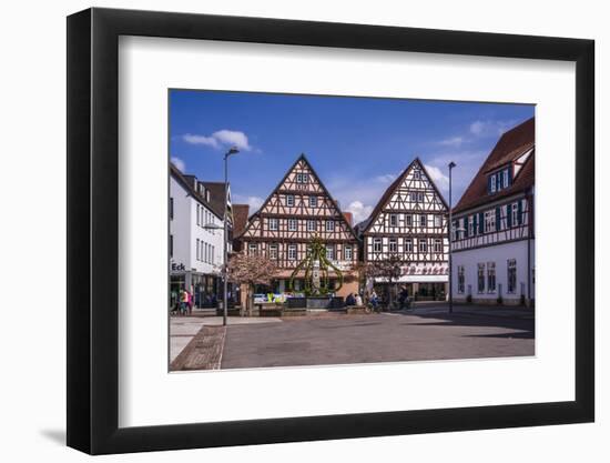 Germany, Baden-Wurttemberg, Metropolregion Stuttgart, Kirchheim Unter Teck, Marketplace-Udo Siebig-Framed Photographic Print