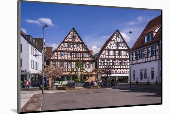 Germany, Baden-Wurttemberg, Metropolregion Stuttgart, Kirchheim Unter Teck, Marketplace-Udo Siebig-Mounted Photographic Print
