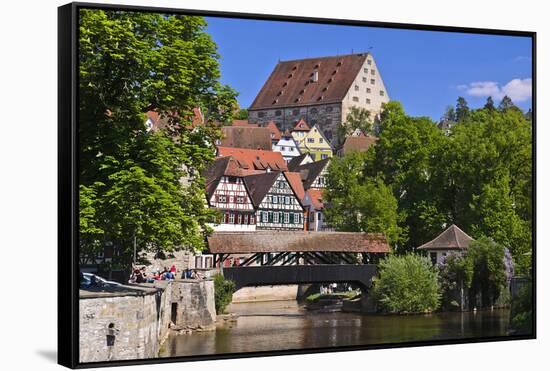 Germany, Baden-Wurttemberg, SchwŠbisch Hall (Town), Old Town, Boiler-Udo Siebig-Framed Stretched Canvas