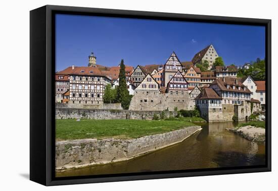 Germany, Baden-Wurttemberg, SchwŠbisch Hall (Town), Old Town, Cooker-Udo Siebig-Framed Stretched Canvas