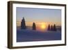 Germany, Baden-Wurttemberg, South Black Forest, Feldberg Area, Winter Scenery, Sunrise-Herbert Kehrer-Framed Photographic Print